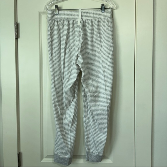 Haven Well Within Pajama PJ Set ~ Small Long Sleeve Top Medium Pants Gray Stripe - Picture 8 of 13